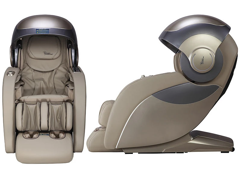 Newgen Medicals Massage Ganzkörper:Luxus-Ganzkörper-Massagesessel Mit Space-Cover, Bluetooth, App, Beige 7 Newgen Medicals Massage Ganzkörper:Luxus-Ganzkörper-Massagesessel Mit Space-Cover, Bluetooth, App, Beige – Bild 7
