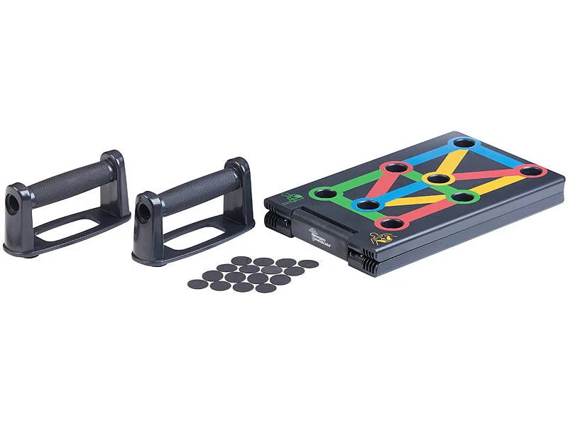 Newgen Medicals Fitnessgeräte:9in1-Multifunktions-Liegestütz-Brett Mit Abnehmbaren Handgriffen 6 Newgen Medicals Fitnessgeräte:9in1-Multifunktions-Liegestütz-Brett Mit Abnehmbaren Handgriffen – Bild 6