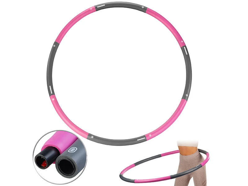 PEARL Sports Fitness-Hula-Hoop-Reifen:Hula-Hoop-Reifen Mit Schaumstoff-Ummantelung, Versandrückläufer 8 PEARL Sports Fitness-Hula-Hoop-Reifen:Hula-Hoop-Reifen Mit Schaumstoff-Ummantelung, Versandrückläufer – Bild 8