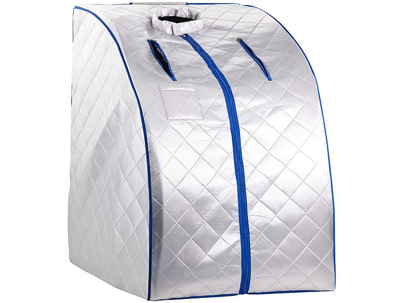 Newgen Medicals Mini Sauna:Portable Infrarot-Sauna Mit Fußheizung, 4 Carbon-Heizern, Sitz, 1050 W 3 Newgen Medicals Mini Sauna:Portable Infrarot-Sauna Mit Fußheizung, 4 Carbon-Heizern, Sitz, 1050 W – Bild 3