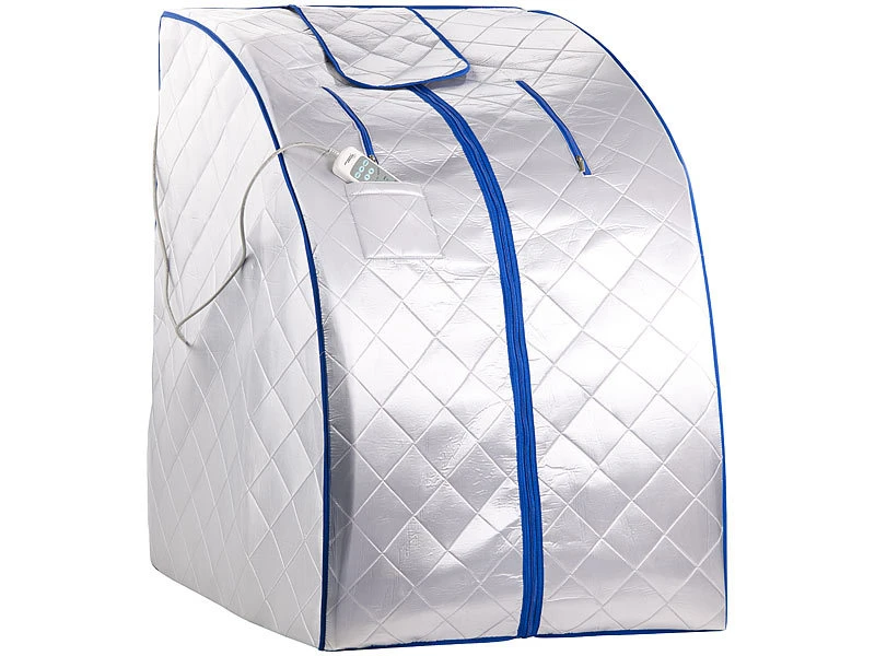 Newgen Medicals Mini Sauna:Portable Infrarot-Sauna Mit Fußheizung, 4 Carbon-Heizern, Sitz, 1050 W 9 Newgen Medicals Mini Sauna:Portable Infrarot-Sauna Mit Fußheizung, 4 Carbon-Heizern, Sitz, 1050 W – Bild 9