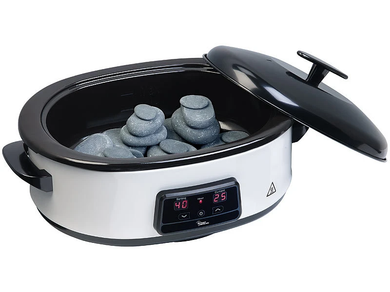 Newgen Medicals Hot Massage:Hot-Stone-Set Mit Digitaler Steuerung, 23 Steinen & Abschalt-Automatik 3 Newgen Medicals Hot Massage:Hot-Stone-Set Mit Digitaler Steuerung, 23 Steinen & Abschalt-Automatik – Bild 3