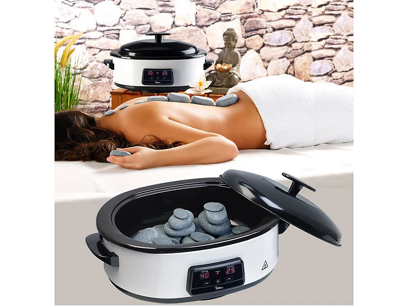Newgen Medicals Hot Massage:Hot-Stone-Set Mit Digitaler Steuerung, 23 Steinen & Abschalt-Automatik 4 Newgen Medicals Hot Massage:Hot-Stone-Set Mit Digitaler Steuerung, 23 Steinen & Abschalt-Automatik – Bild 4
