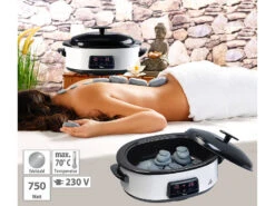 Newgen Medicals Hot Massage:Hot-Stone-Set Mit Digitaler Steuerung, 23 Steinen & Abschalt-Automatik